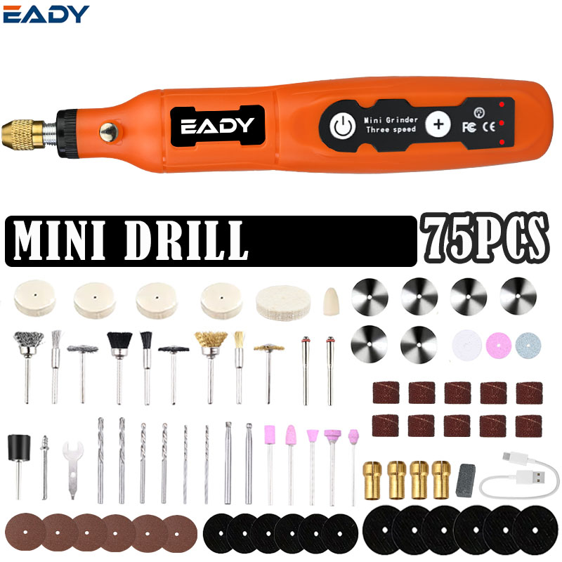 Woodworking Diy Projects - USB Cordless Mini Drill & Engraving