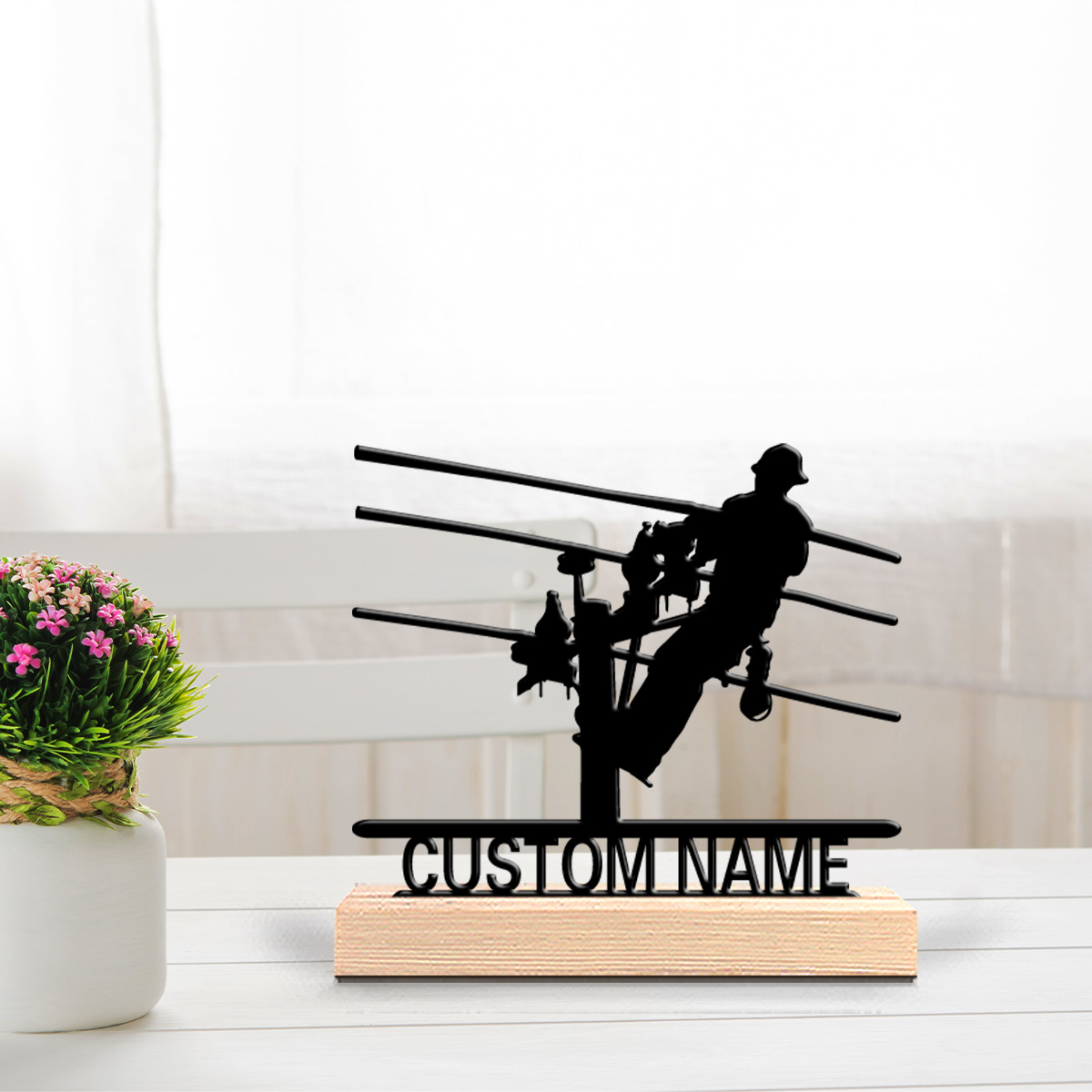 Woodworking Jobs - 1pc Stylish Personalized Custom Electrician Metal