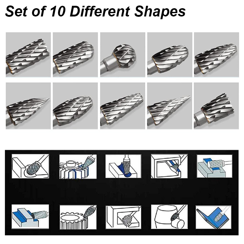 Tungsten Carbide Burr Set Bear - Woodworking Files And Rasps ulasan dan harga