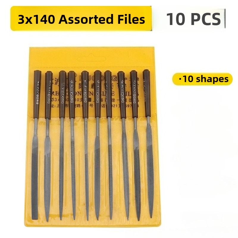 10pcs/set Metal Needle File Se - Woodworking Files And Rasps ulasan dan harga