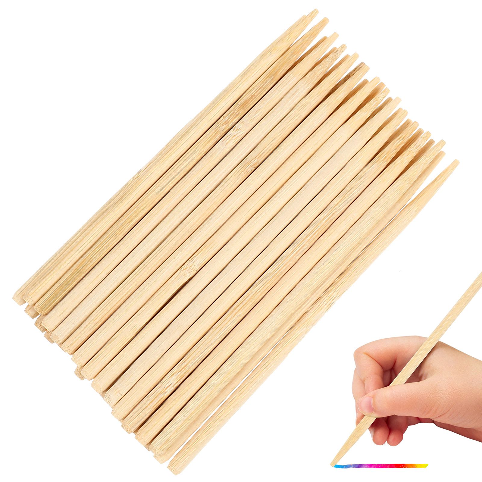 30pcs Scratch Bamboo Pens Wax  - Woodworking Diy Projects ulasan dan harga