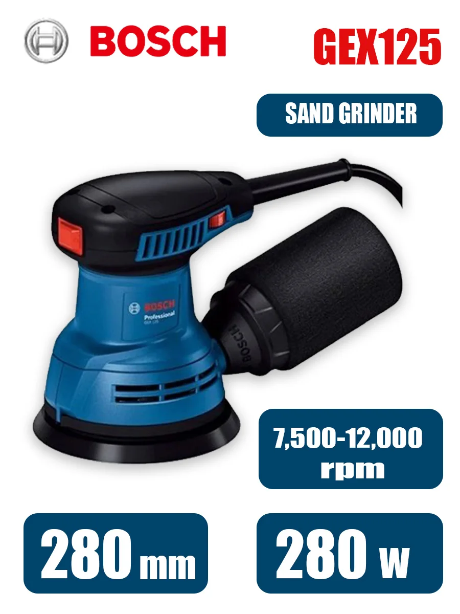 Bosch GEX125 280W Multifunctio - Woodworking Machines ulasan dan harga