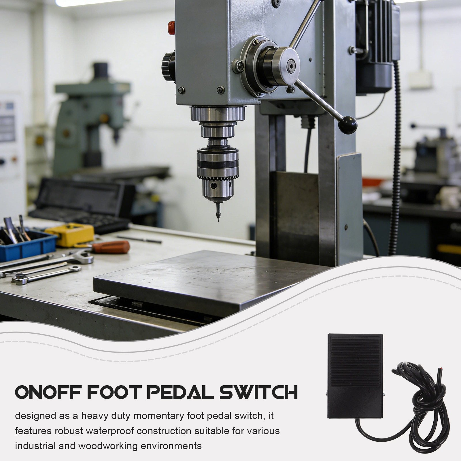 Momentary Foot Pedal Switch fo - Woodworking Machines ulasan dan harga