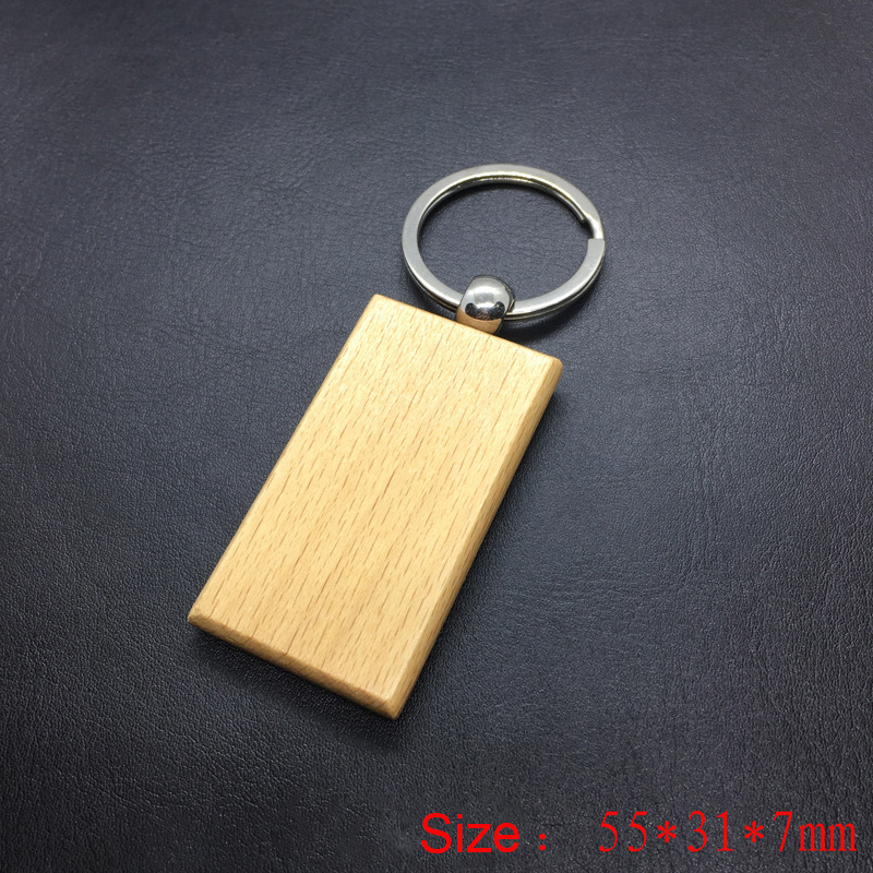 Custom Wooden Keychain Laser E - Woodworking Logo ulasan dan harga