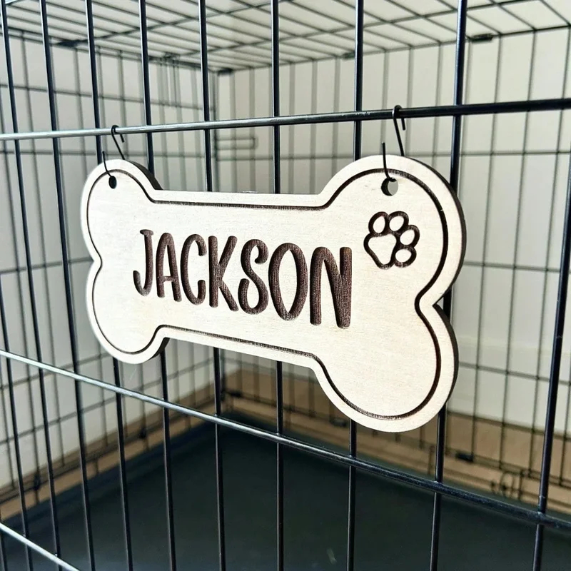 5PCS Custom Wooden Dog Tag - P - Woodworking Jobs ulasan dan harga