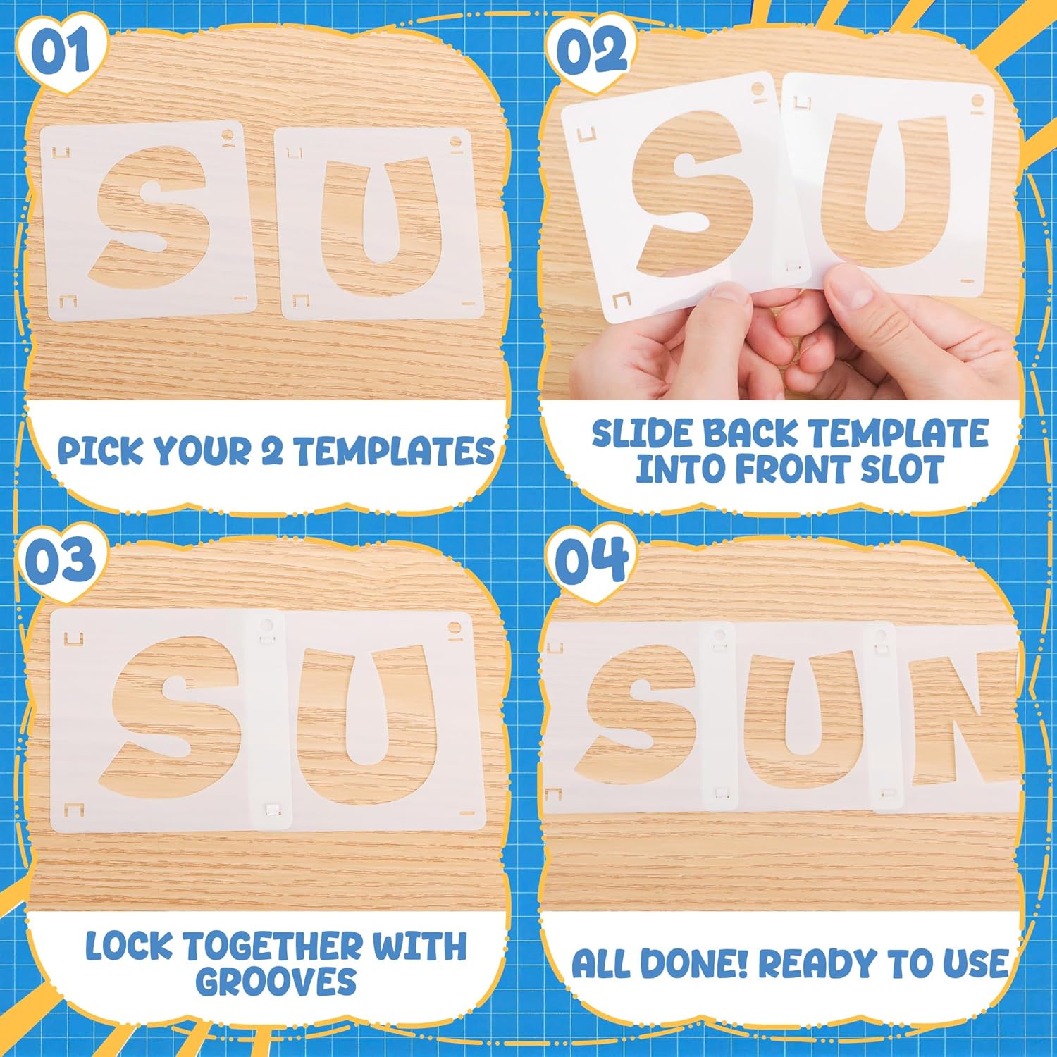 80Pcs Reusable Alphabet Number - Woodworking Diy Projects ulasan dan harga