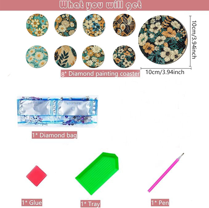 8 Pieces DIY Diamond Painting  - Woodworking Diy Projects ulasan dan harga