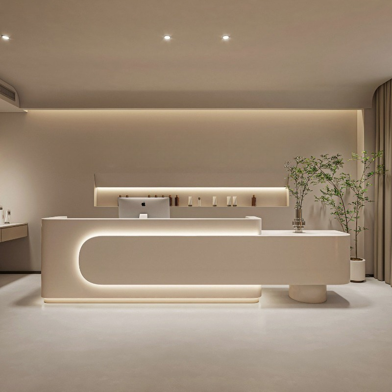 Modern Luxury Reception Desk B - Woodworking Institute ulasan dan harga