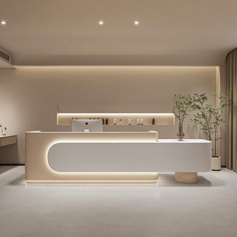 Modern Luxury Reception Desk B - Woodworking Institute ulasan dan harga