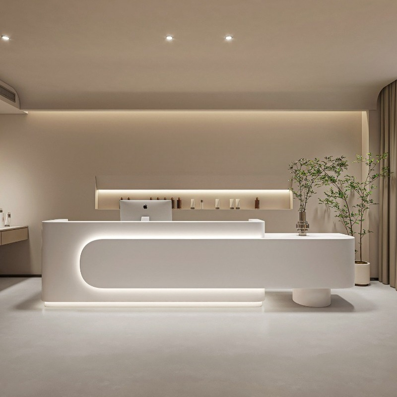 Modern Luxury Reception Desk B - Woodworking Institute ulasan dan harga